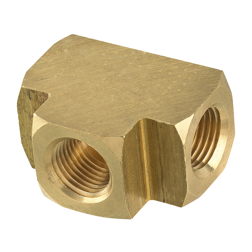 Brass Union Tee, Female (1/8-27 NPT)