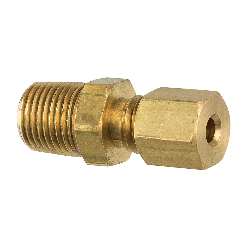thumbnail interactive-video image 1 of JMF 7/8 In. Compression X 3/4 In. Dia. Male Brass Adapter 1 of 11