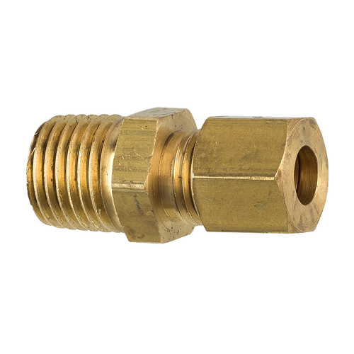 Brass Compression Connector, 1/4