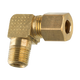 Brass Elbow Compression Connector, 1/4" Tube, Male (1/8-27 NPT)
