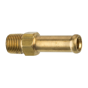 Brass Rigid Male Hose Clamp, 5/16" Hose, Male (1/8-27 NPT)