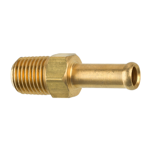 Brass Rigid Male Hose Clamp, 5/16" Hose, Male (1/4-18 NPT)