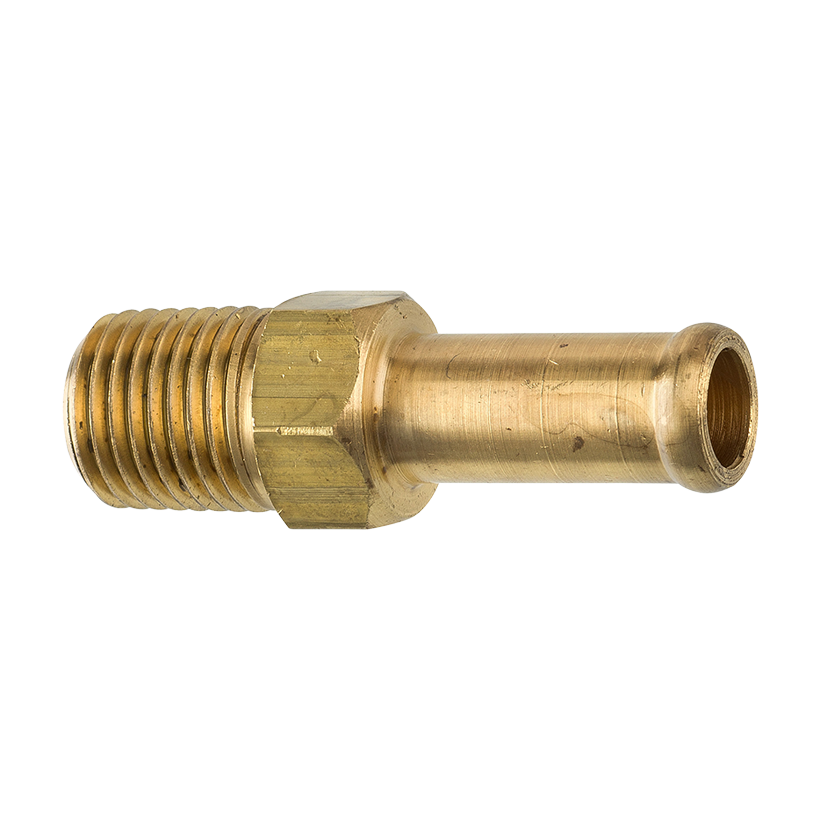 38さま Brass Rigid Male Hose Clamp, 3/8