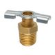 Brass Back Seating Drain Cock, Male (1/4 NPT)