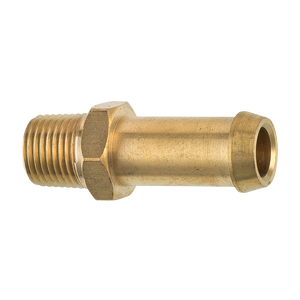 Brass Fuel Connector, 3/8" Hose, Male (1/8-27 NPT)