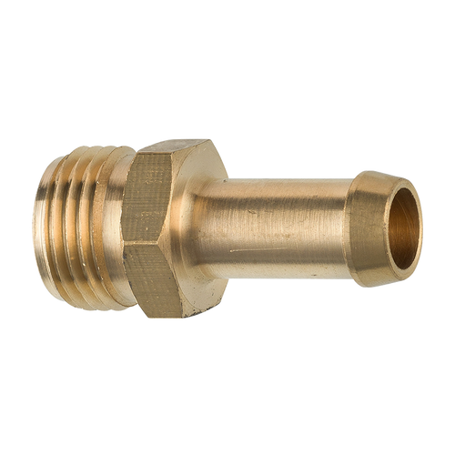 Brass Fuel Connector, 3/8 Hose, Male (5/8-18 Inverted)
