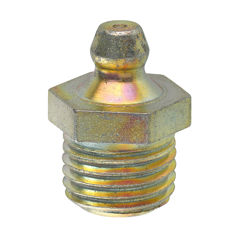 Steel Straight Grease Fitting 31/32 Length 1/4-18 NPT