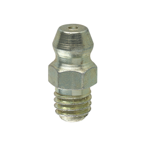 Steel Straight Grease Fitting, 12.8mm Length, Male (6x1.0mm)