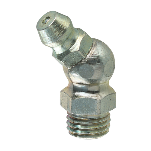 Steel 45 Degree Grease Elbow, 24.1mm Length, Male (8x1.0mm)