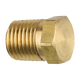 Brass Hex Plug, Male (1/4-18 NPT)