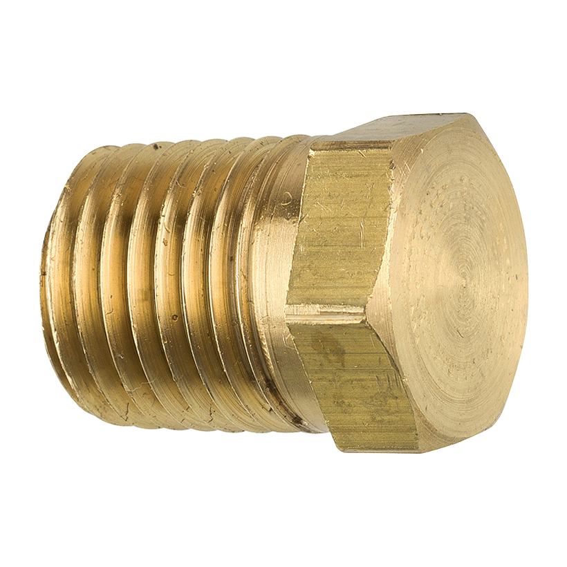 Brass Hex Plug, Male (1/4-18 NPT) – AGS Company Automotive Solutions