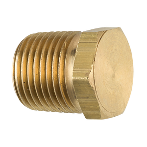 Brass Hex Plug, Male (1/2-14 NPT)