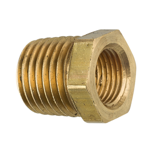 Brass Bushing, Male (1/4-18 NPT), Female (1/8-27 NPT)