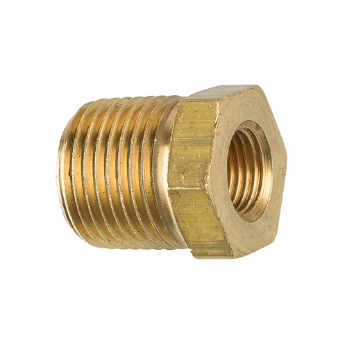 Brass Bushing, Male (3/8-18 NPT), Female (1/8-27 NPT)