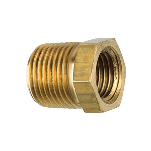 Brass Bushing, Male (3/8-18 NPT), Female (1/4-18 NPT)