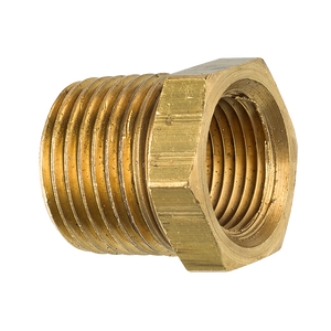Brass Bushing, Male (1/2-14 NPT), Female (3/8-18 NPT)