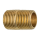 Brass Close Nipple, 1 Length, Male (3/8-18 NPT)
