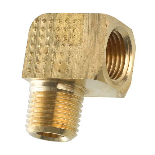 Brass Street Elbow, Male (1/8-27 NPT), Female (1/8-27 NPT)