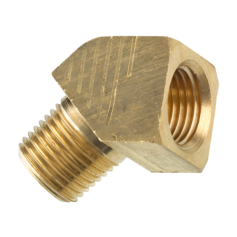 Elbow Connector Compression, Brass, 3/8 (3/8 NPTM), Bag of 1