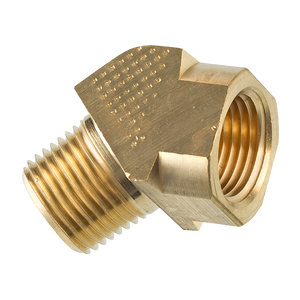 Brass 45 Degree Street Elbow, Male (3/8-18 NPT), Female (3/8-18 NPT)