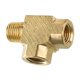 Brass Street Tee, Male (1/4-18 NPT), Female (1/4-18 NPT)