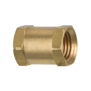 Brass Coupling, Female (1/4-18 NPT)